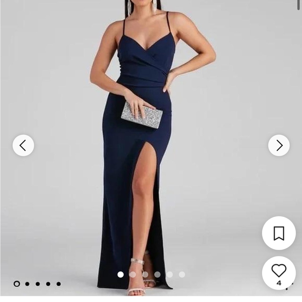 Windsor Midnight Navy Long Dress